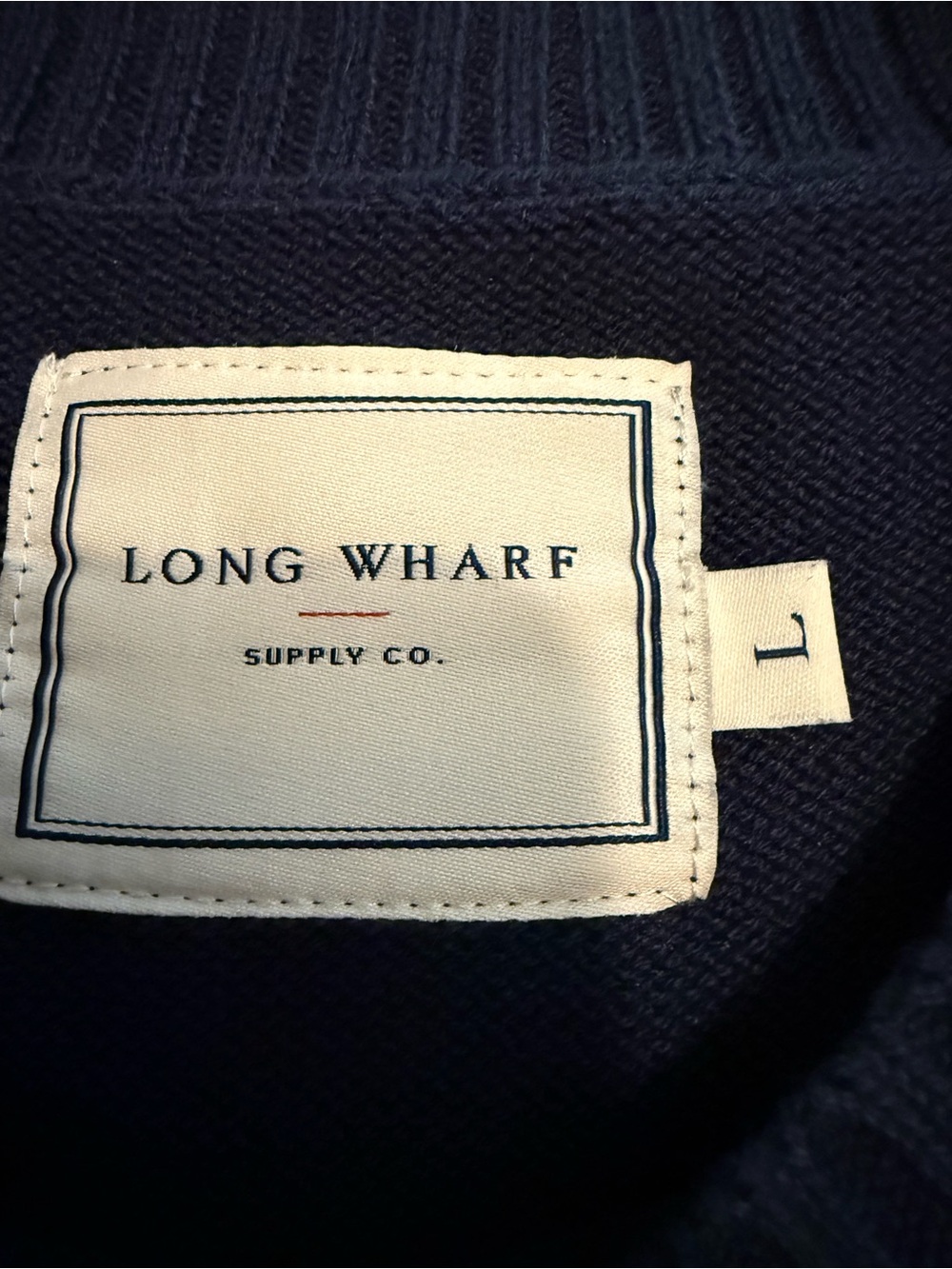 Long Wharf Supply Co. Lobster Crewneck Sweater – L/Fits M - Picture 3 of 5
